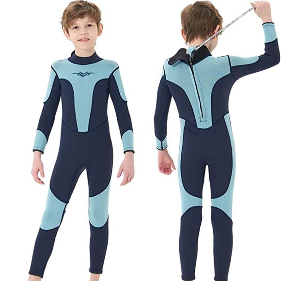 Seaskin 3mm Wetsuit for Kids and Youth Back Zip Full Wetsuit Size 12 - Picture 1 of 1